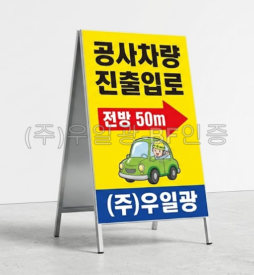 철재A자 900Ｘ1800
									벌집반사인쇄 양면 주문제작