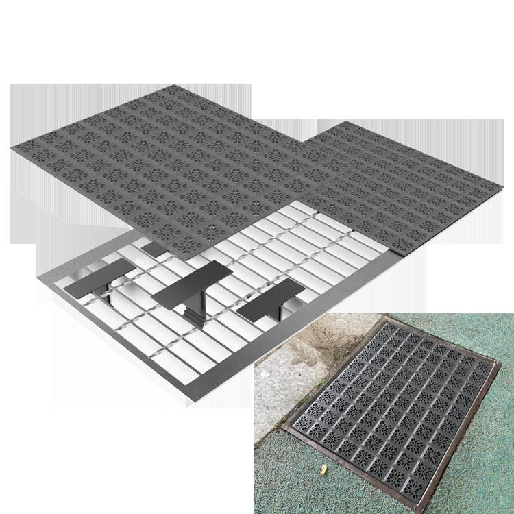 쓰레기유입방지 그레이팅덮개 200x500x6T / 소켓포함 주문제작