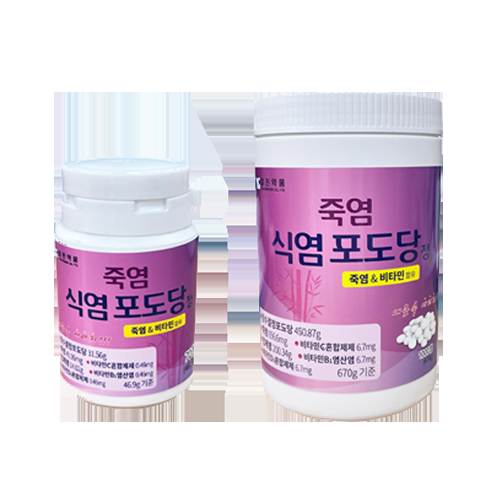 죽염 식염포도당(비타민함유)
									70정×20개입 (1400)