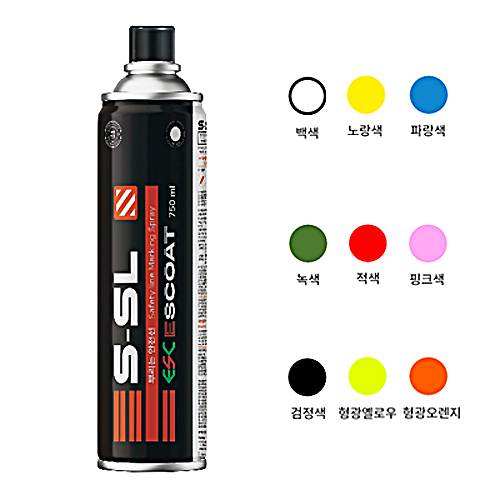 뿌리는안전선(스프레이) 형광플러스 옐로 / 750ml