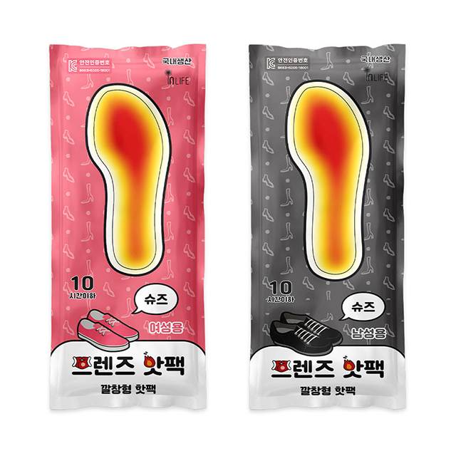 프렌즈 깔창핫팩
									남성용 / 10개입 봉