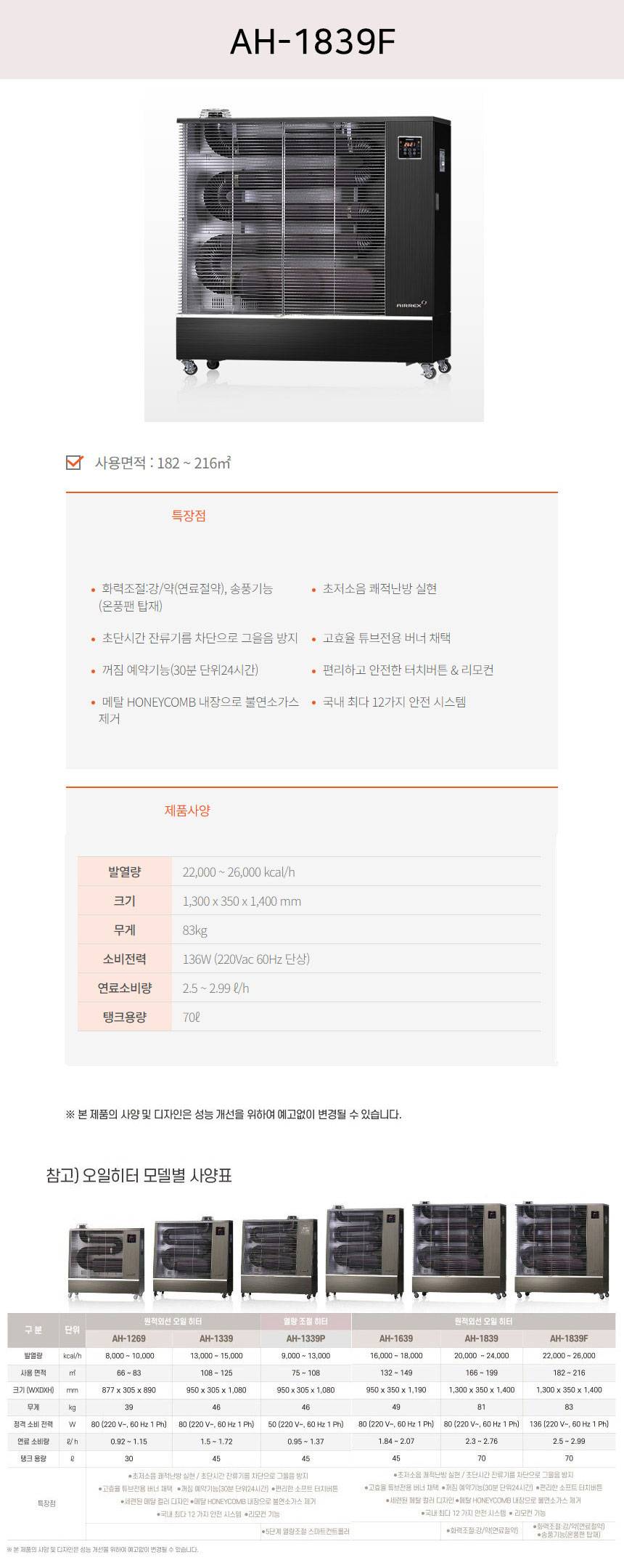 에어렉스 원적외선 돈풍기 37형 / AH-1339P (스마트지원) 노출가준수필수