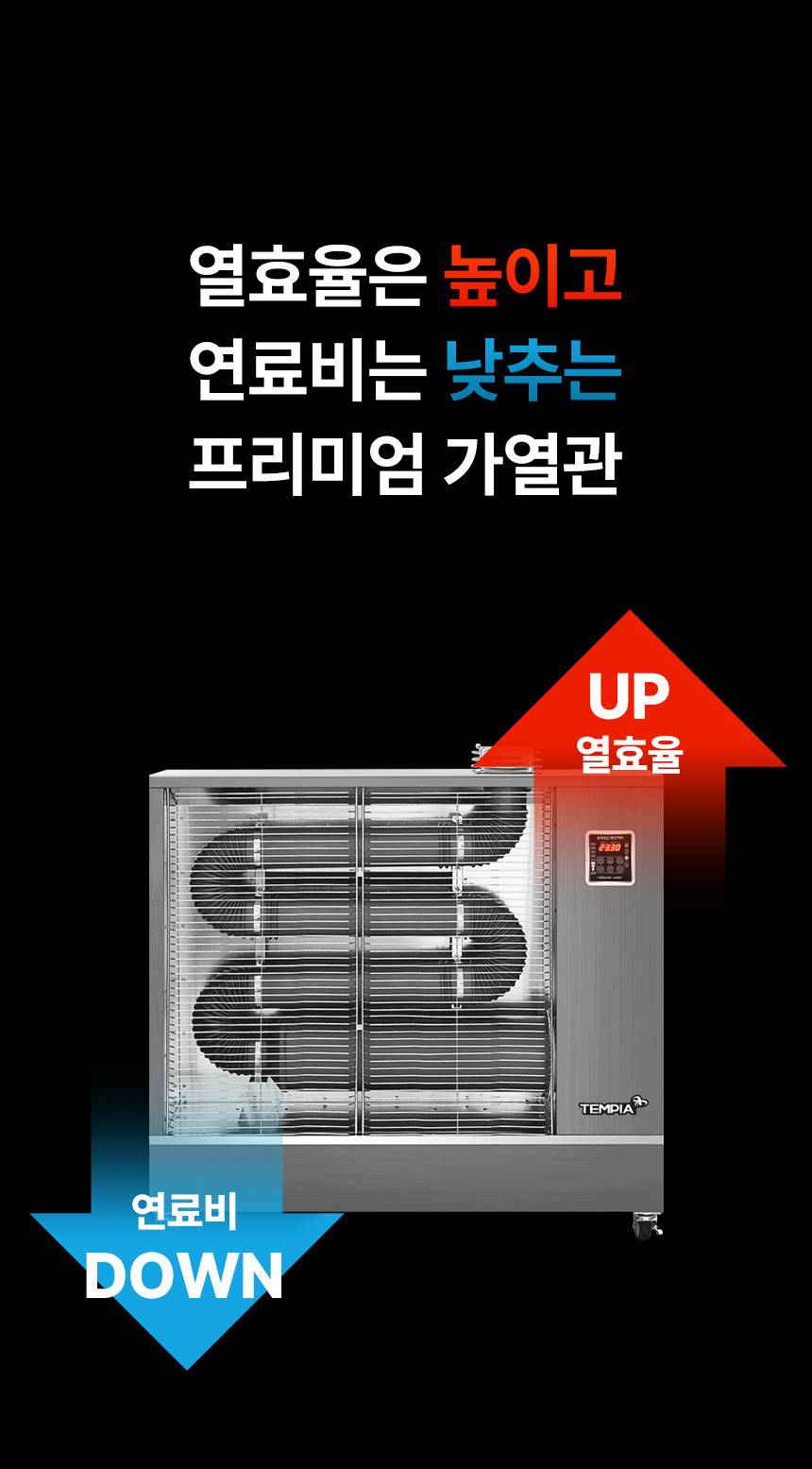 템피아 원적외선튜브히터(돈풍기) 65형 / TPA-H25000 노출가준수필수