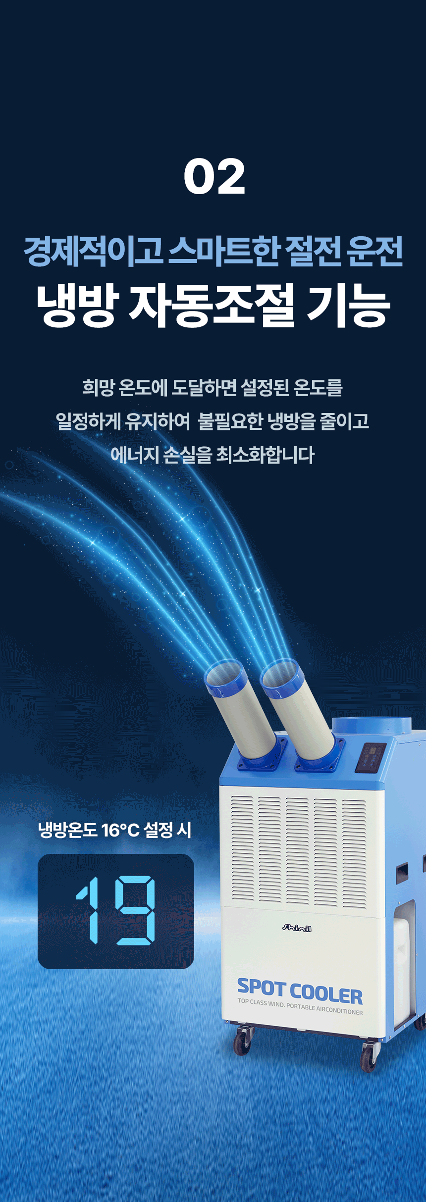 신일 / 고급형 이동식 에어컨 2구 / SMA-SC5800K 무료배송