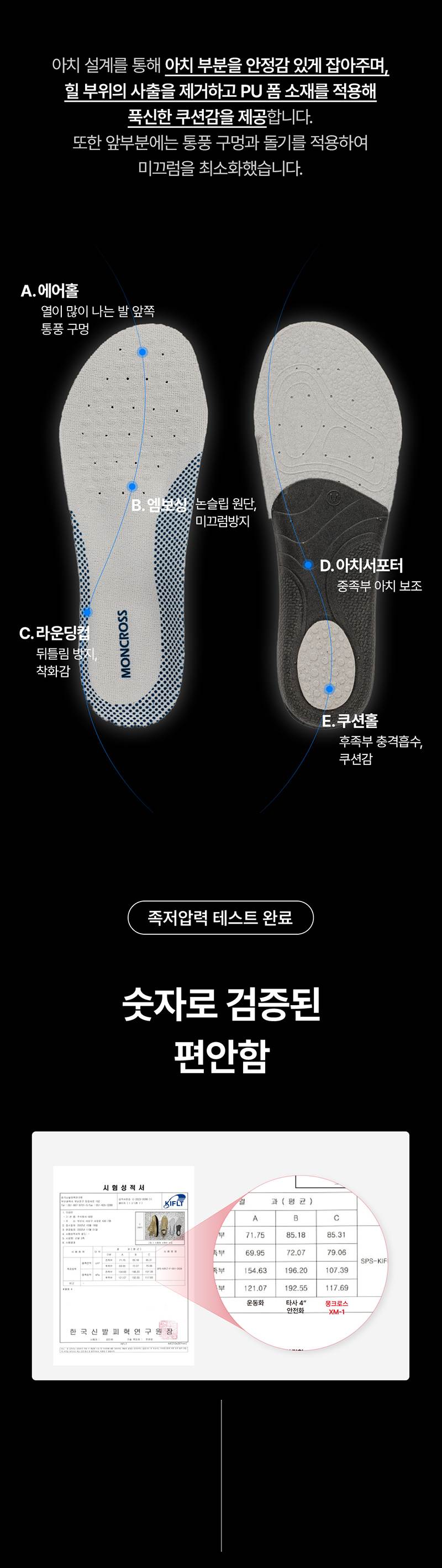 몽크로스 XM-1 (4인치/끈/논슬립2등급) 240mm
