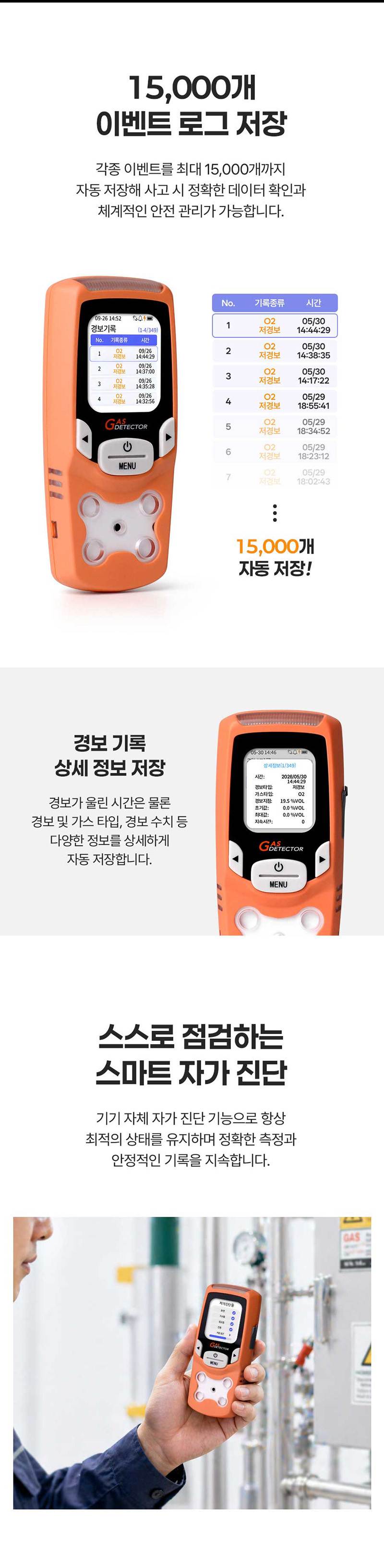 가제트 휴대용 복합가스측정기(4가스) / GD4 MINI 본품
