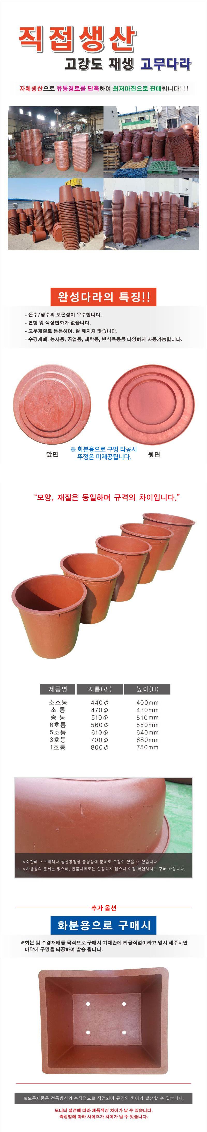 고무통-소통 적색/470*430